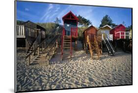 Beach Huts, Wells-Next-The Sea, Norfolk, England.-Joe Cornish-Mounted Photo