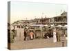 Beach Huts, Westerland, Germany, Pub. C.1895-null-Stretched Canvas