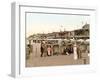 Beach Huts, Westerland, Germany, Pub. C.1895-null-Framed Photographic Print