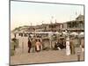 Beach Huts, Westerland, Germany, Pub. C.1895-null-Mounted Photographic Print