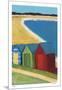 Beach Huts-Gale McKee-Mounted Limited Edition
