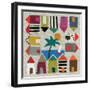 Beach Huts-Jenny Frean-Framed Giclee Print