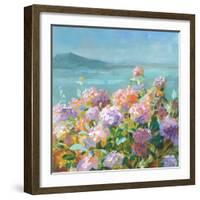 Beach Hydrangeas-Danhui Nai-Framed Art Print