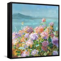 Beach Hydrangeas-Danhui Nai-Framed Stretched Canvas