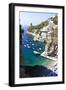 Beach in a Cove, Praiano, Amalfi Coast, Italy-George Oze-Framed Photographic Print