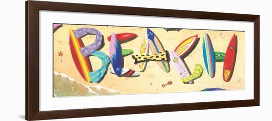 Beach in Boards-Scott Westmoreland-Framed Premium Giclee Print
