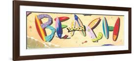 Beach in Boards-Scott Westmoreland-Framed Premium Giclee Print