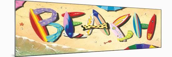 Beach in Boards-Scott Westmoreland-Mounted Premium Giclee Print