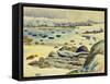 Beach in Brittany-Claude Flight-Framed Stretched Canvas