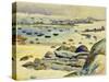 Beach in Brittany-Claude Flight-Stretched Canvas