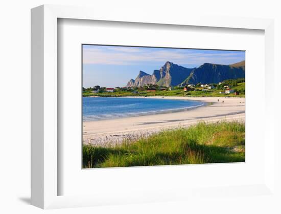 Beach in Mikri Vigla, Island of Naxos, Cyclades, Greece-null-Framed Art Print