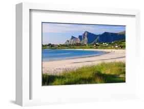 Beach in Mikri Vigla, Island of Naxos, Cyclades, Greece-null-Framed Art Print