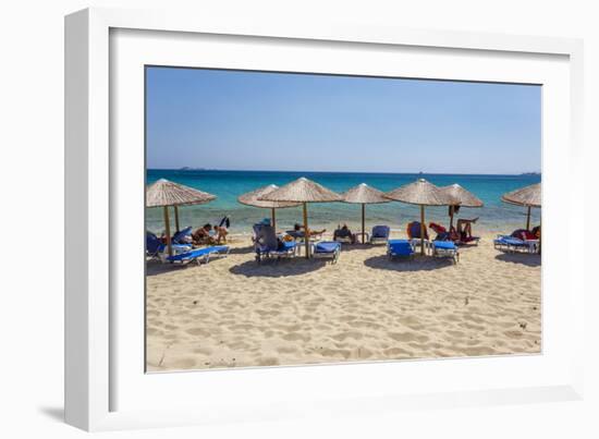 Beach in Naxos Island, Greece-Ali Kabas-Framed Photographic Print