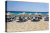 Beach in Naxos Island, Greece-Ali Kabas-Stretched Canvas