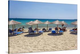 Beach in Naxos Island, Greece-Ali Kabas-Stretched Canvas