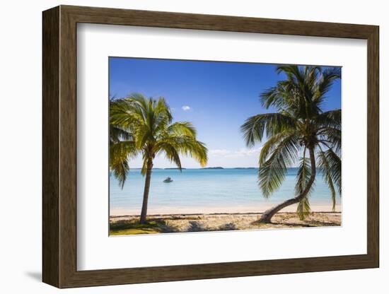 Beach in North of island, Hope Town, Elbow Cay, Abaco Islands, Bahamas, West Indies, Central Americ-Jane Sweeney-Framed Photographic Print