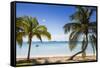 Beach in North of island, Hope Town, Elbow Cay, Abaco Islands, Bahamas, West Indies, Central Americ-Jane Sweeney-Framed Stretched Canvas