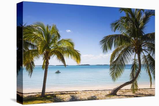 Beach in North of island, Hope Town, Elbow Cay, Abaco Islands, Bahamas, West Indies, Central Americ-Jane Sweeney-Stretched Canvas