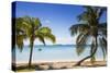 Beach in North of island, Hope Town, Elbow Cay, Abaco Islands, Bahamas, West Indies, Central Americ-Jane Sweeney-Stretched Canvas
