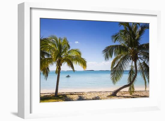 Beach in North of island, Hope Town, Elbow Cay, Abaco Islands, Bahamas, West Indies, Central Americ-Jane Sweeney-Framed Photographic Print