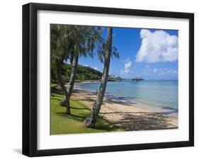 Beach in Noumea, New Caledonia, Melanesia, South Pacific, Pacific-Michael Runkel-Framed Photographic Print