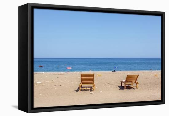 Beach in Olympos, Antalya, Turkey-Ali Kabas-Framed Stretched Canvas