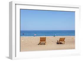 Beach in Olympos, Antalya, Turkey-Ali Kabas-Framed Photographic Print