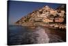 Beach in Positano, Italy-Vittoriano Rastelli-Stretched Canvas