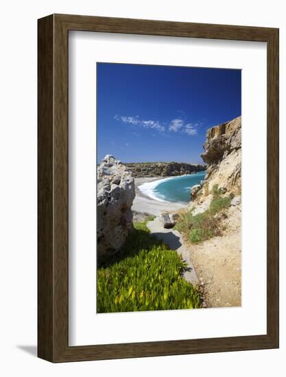 Beach in Rethymno, Crete, Greek Islands, Greece, Europe-Sakis Papadopoulos-Framed Photographic Print