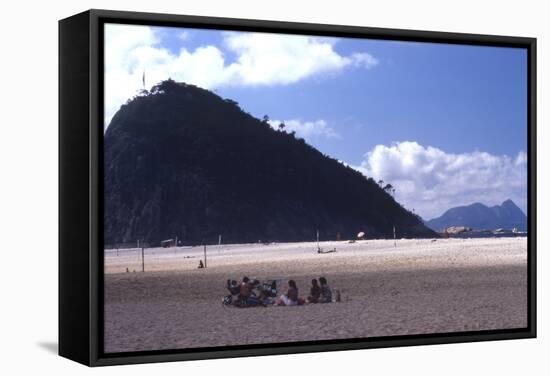 Beach in Rio De Janeiro, Brazil-Alfred Eisenstaedt-Framed Stretched Canvas