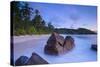 Beach in Southern Mahe, Seychelles-Jon Arnold-Stretched Canvas