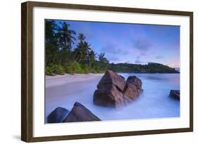 Beach in Southern Mahe, Seychelles-Jon Arnold-Framed Photographic Print