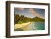 Beach in Southern Mahe, Seychelles-Jon Arnold-Framed Photographic Print