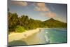 Beach in Southern Mahe, Seychelles-Jon Arnold-Mounted Photographic Print