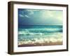 Beach in Sunset Time, Tilt Shift Soft Effect-Iakov Kalinin-Framed Photographic Print