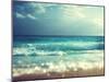 Beach in Sunset Time, Tilt Shift Soft Effect-Iakov Kalinin-Mounted Photographic Print