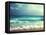 Beach in Sunset Time, Tilt Shift Soft Effect-Iakov Kalinin-Framed Stretched Canvas