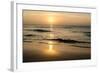 Beach in Sunset Time-format35-Framed Photographic Print