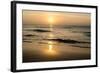 Beach in Sunset Time-format35-Framed Photographic Print