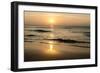 Beach in Sunset Time-format35-Framed Photographic Print