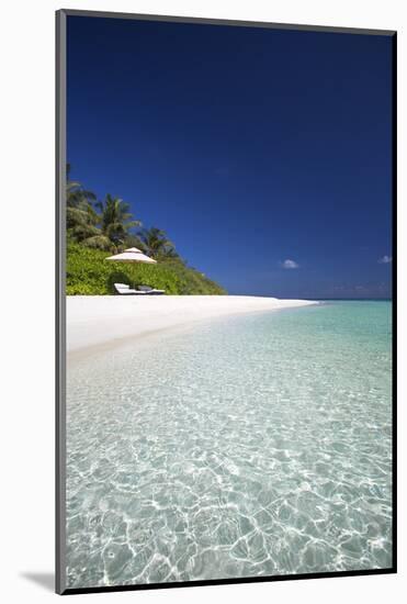 Beach in the Maldives, Indian Ocean-Sakis Papadopoulos-Mounted Photographic Print