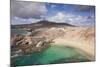 Beach in the Playa Papagayo, Near Playa Blanca, Lanzarote, Canary Islands, Spain-Markus Lange-Mounted Photographic Print
