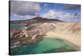 Beach in the Playa Papagayo, Near Playa Blanca, Lanzarote, Canary Islands, Spain-Markus Lange-Stretched Canvas