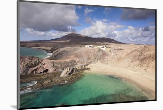 Beach in the Playa Papagayo, Near Playa Blanca, Lanzarote, Canary Islands, Spain-Markus Lange-Mounted Photographic Print