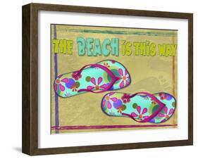 Beach is this Way-Kate Ward Thacker-Framed Giclee Print