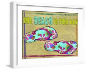 Beach is this Way-Kate Ward Thacker-Framed Giclee Print