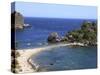 Beach, Isola Bella, Taormina, Sicily, Italy, Mediterranean, Europe-Vincenzo Lombardo-Stretched Canvas