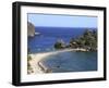 Beach, Isola Bella, Taormina, Sicily, Italy, Mediterranean, Europe-Vincenzo Lombardo-Framed Photographic Print