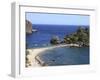 Beach, Isola Bella, Taormina, Sicily, Italy, Mediterranean, Europe-Vincenzo Lombardo-Framed Photographic Print