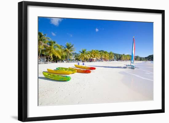 Beach, Jolly Harbour, St. Mary, Antigua, Leeward Islands, West Indies, Caribbean, Central America-Frank Fell-Framed Photographic Print